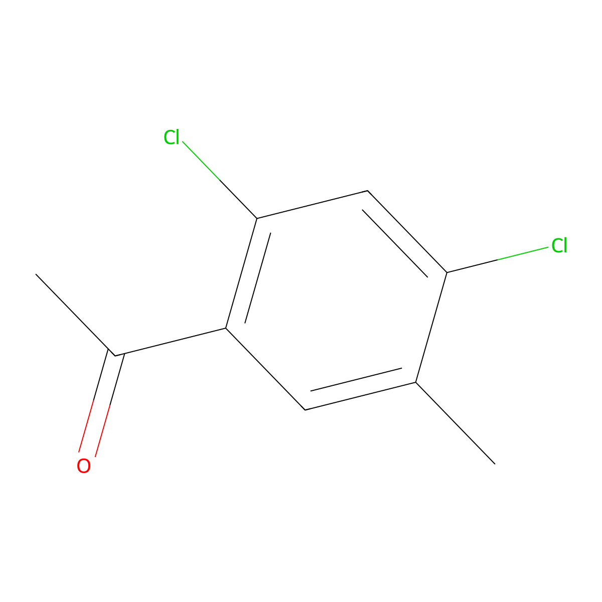 1-(2,4-Dichloro-5-methylphenyl)ethanone molecular structure, CAS 77344-73-1