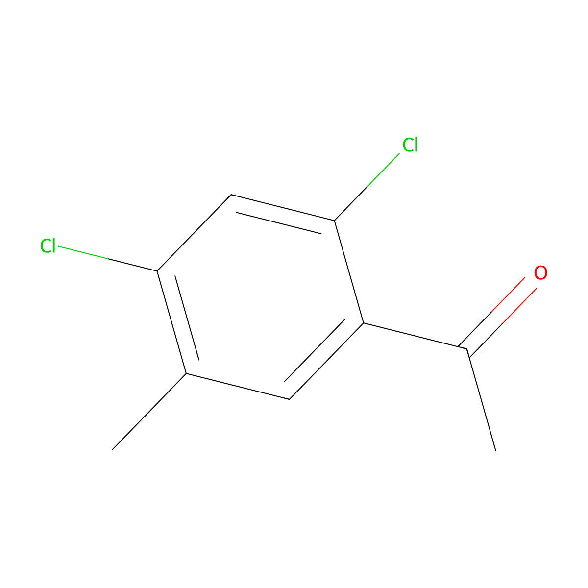 1-(2,4-Dichloro-5-methylphenyl)ethanone molecular structure, CAS 77344-73-1