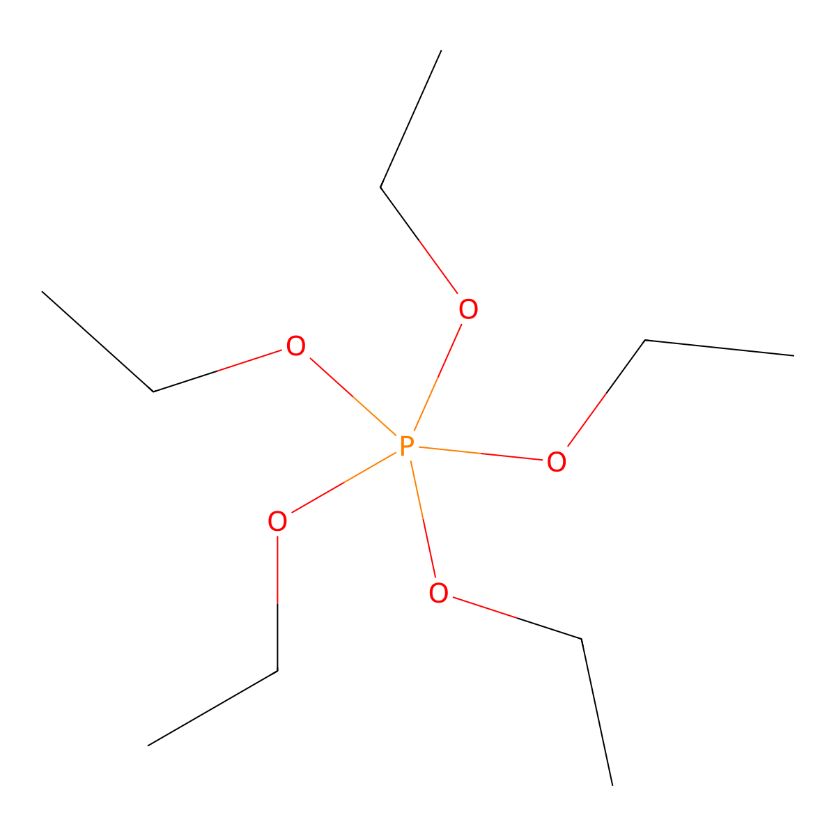 Pentaethoxyphosphorane molecular structure, CAS 7735-87-7