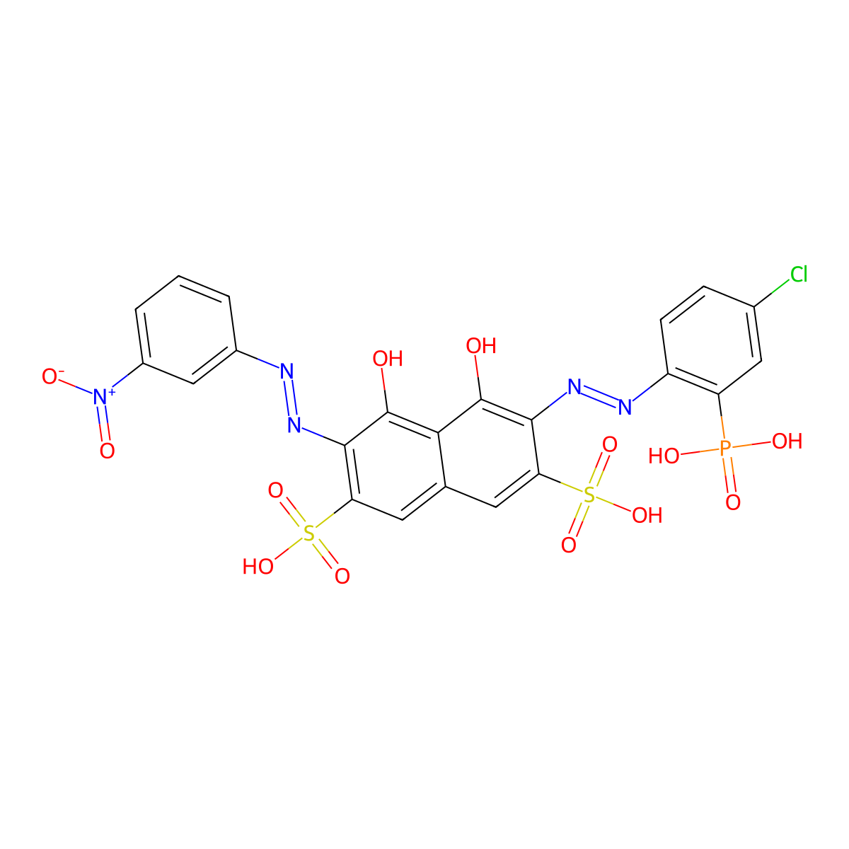 Chlorophosphonazo mN molecular structure, CAS 77350-04-0
