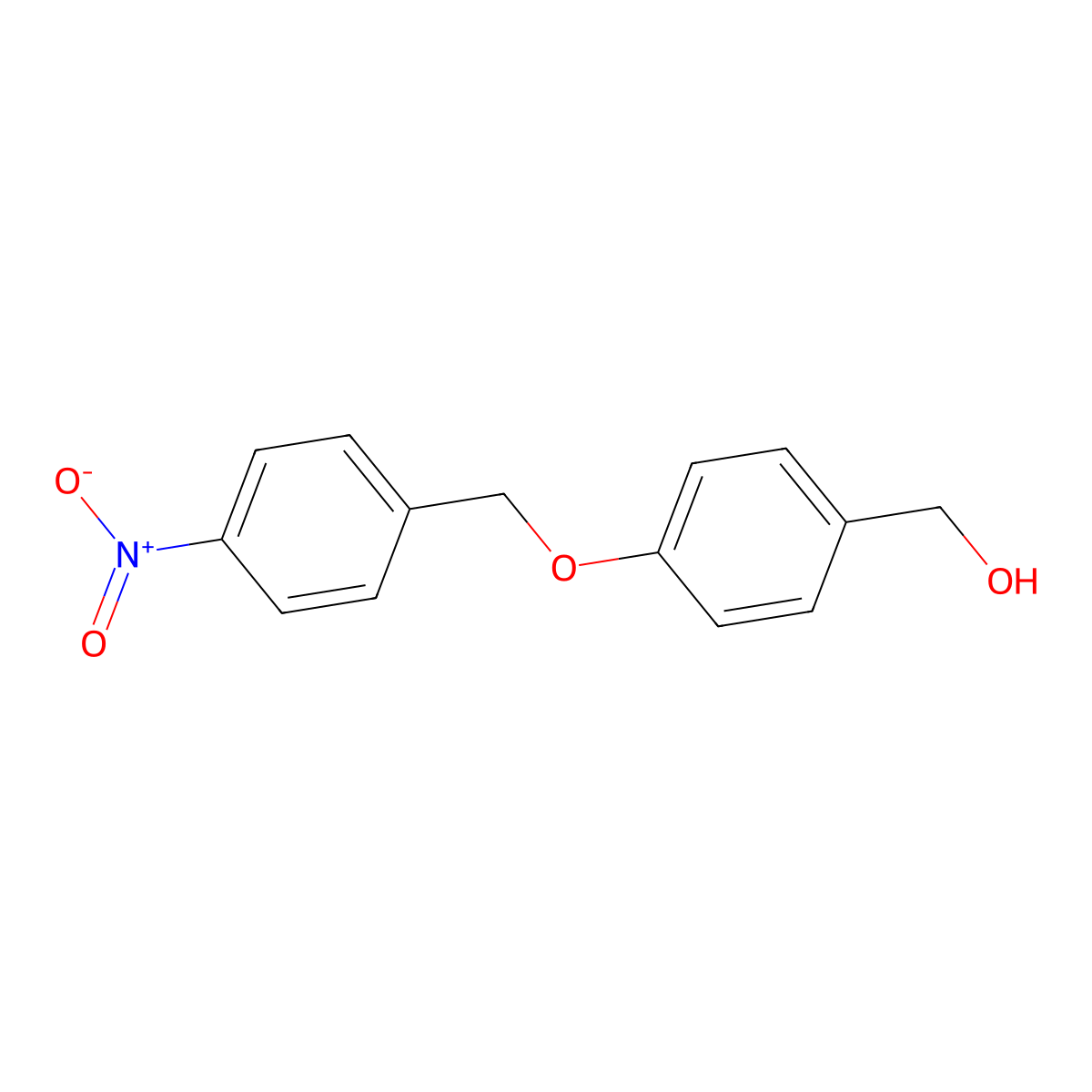 {4-[(4-Nitrobenzyl)oxy]phenyl}methanol molecular structure, CAS 77350-57-3