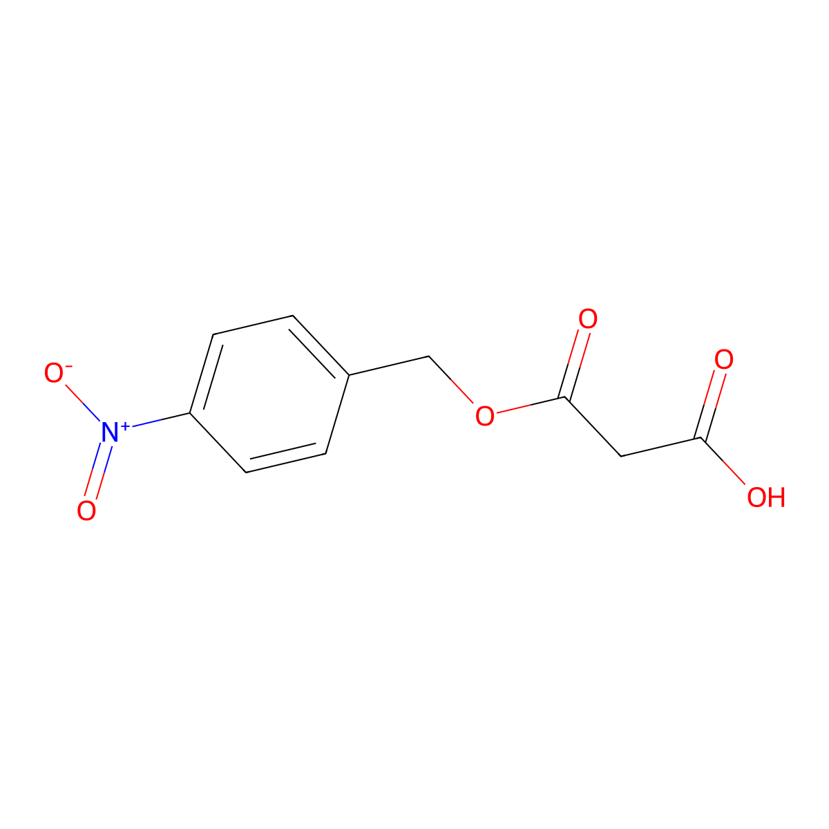 Mono-4-nitrobenzyl Malonate molecular structure, CAS 77359-11-6
