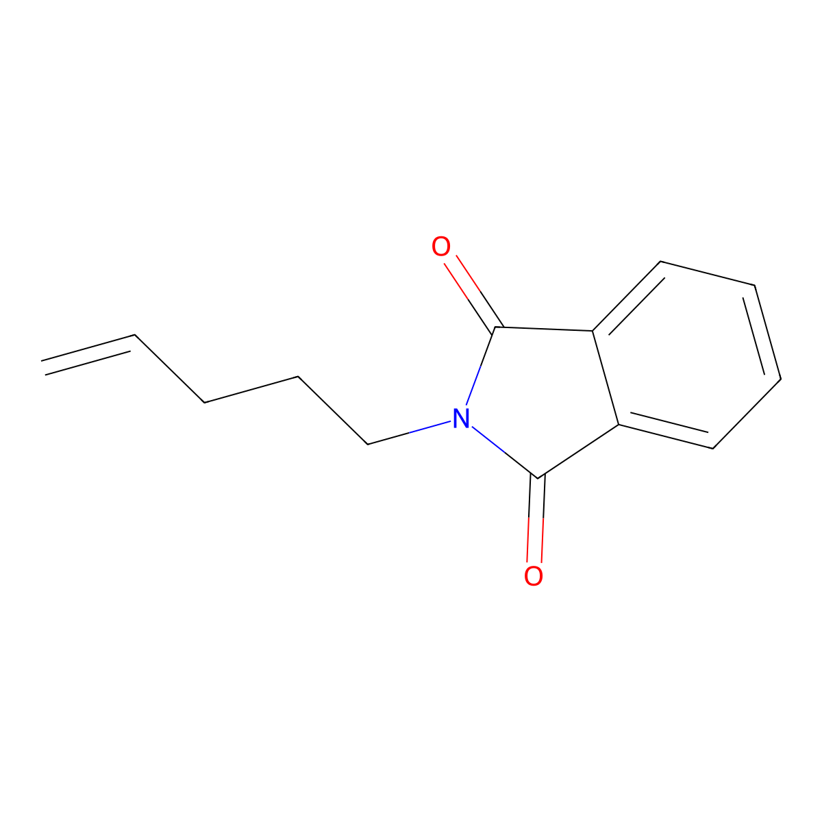2-(pent-4-en-1-yl)-2,3-dihydro-1H-isoindole-1,3-dione molecular structure, CAS 7736-25-6