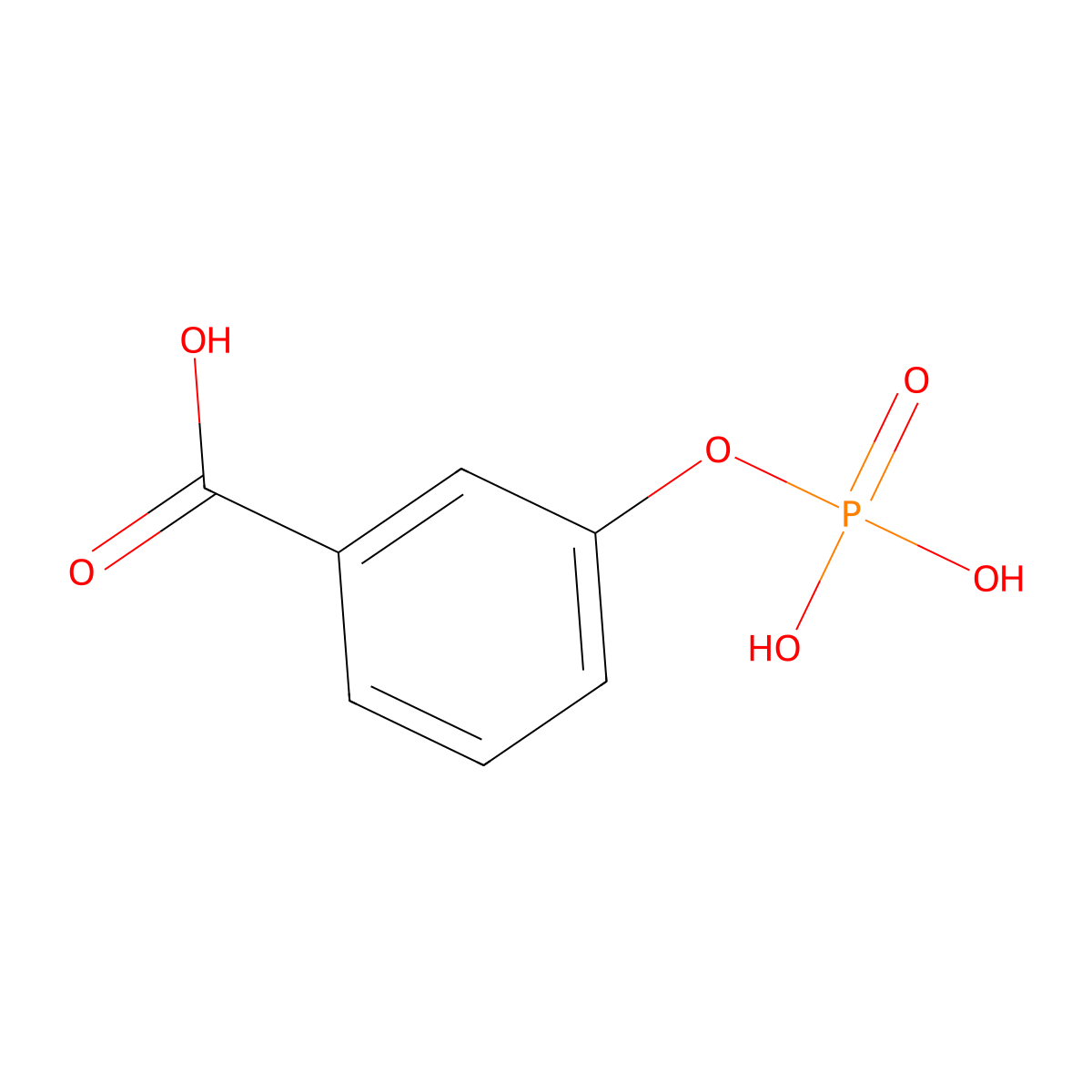 3-(Phosphonooxy)benzoic acid molecular structure, CAS 77368-39-9