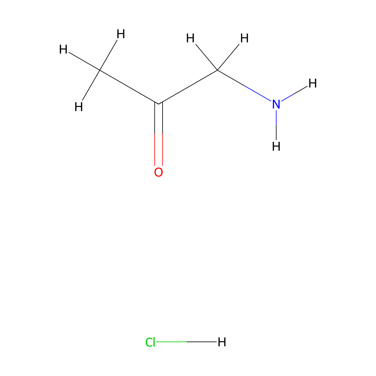 2-Propanone, 1-amino-, hydrochloride molecular structure, CAS 7737-17-9