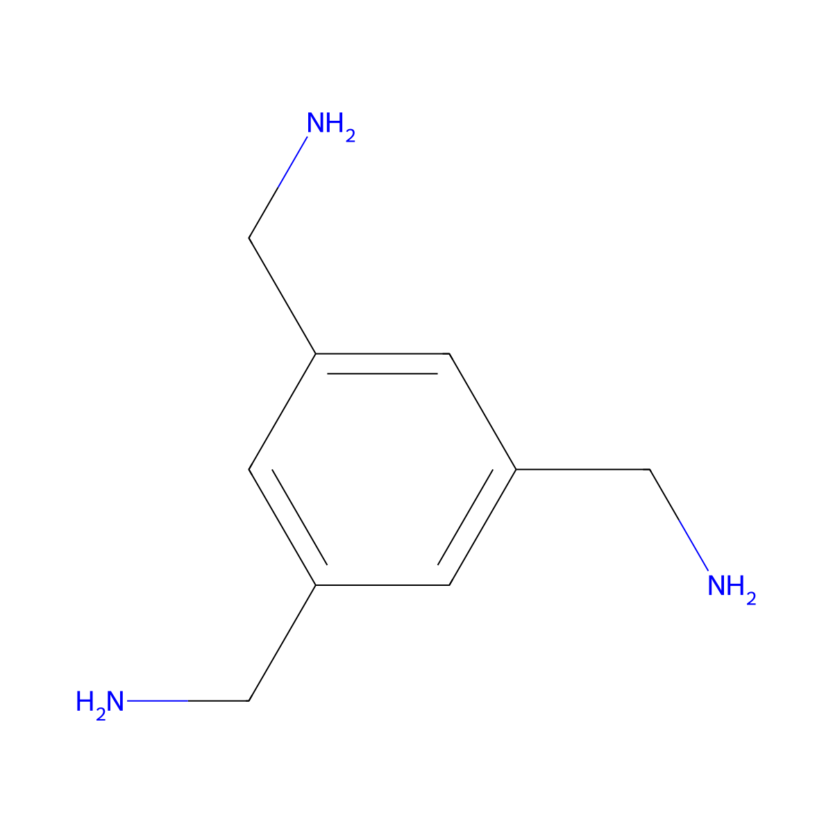 1,3,5-Tris-(aminomethyl)-benzene molecular structure, CAS 77372-56-6