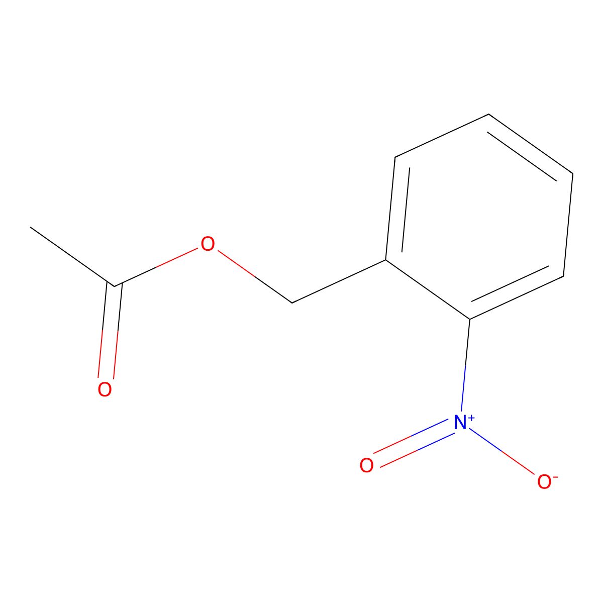 2-Nitrobenzyl acetate molecular structure, CAS 77376-01-3