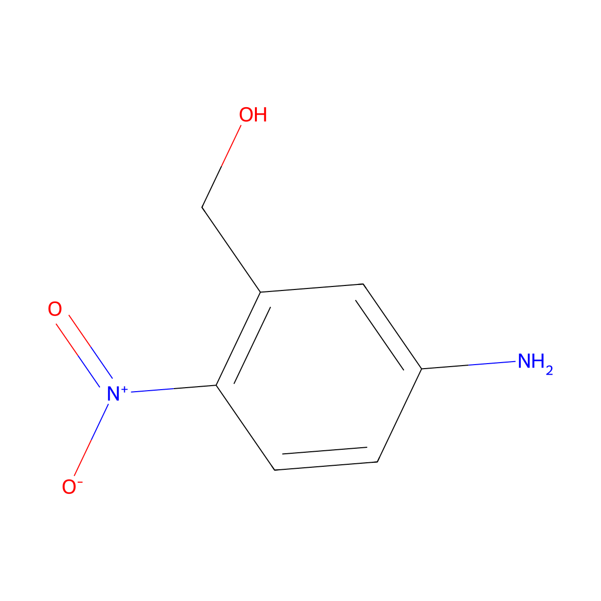 (5-Amino-2-nitrophenyl)methanol molecular structure, CAS 77376-03-5