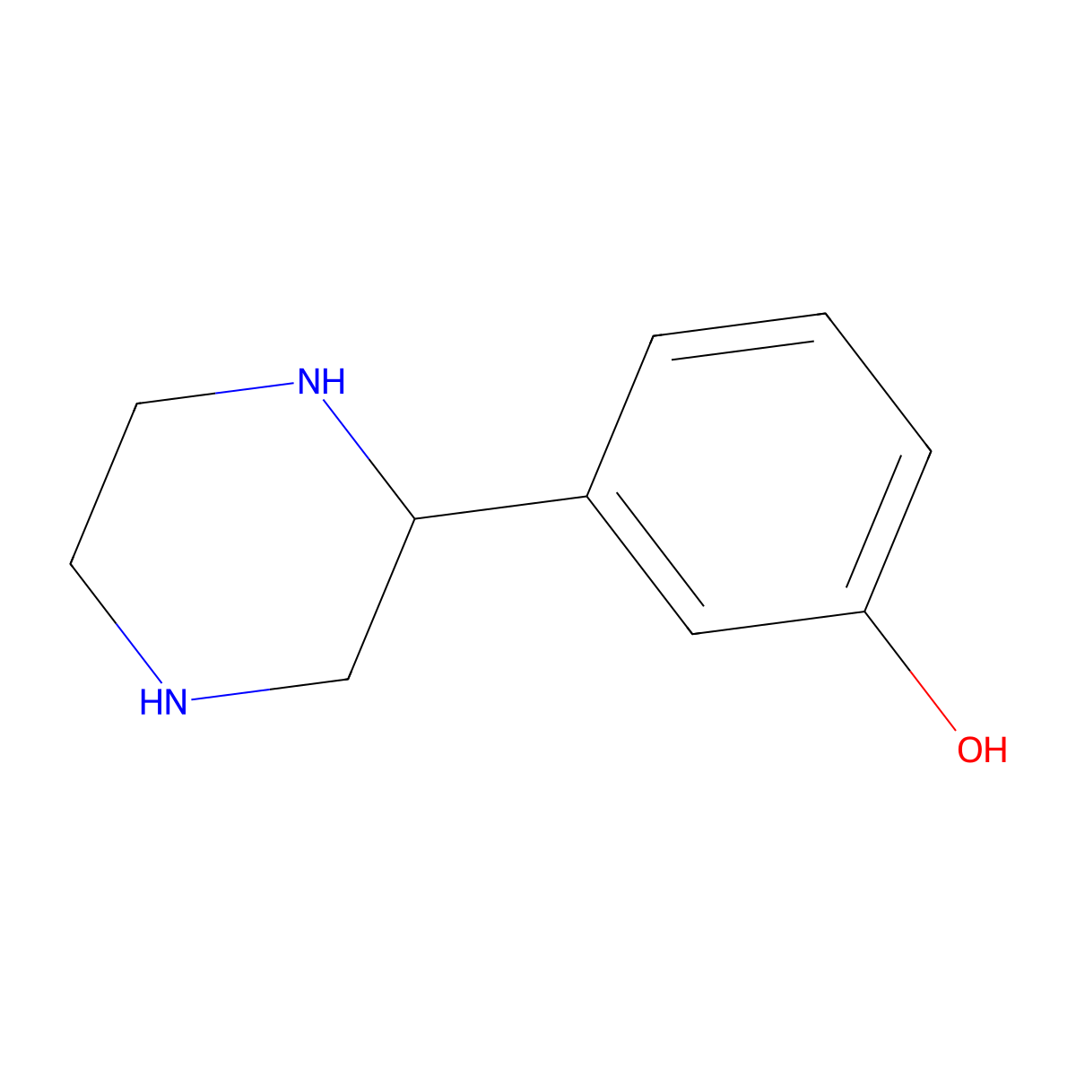 3-(Piperazin-2-yl)phenol molecular structure, CAS 773795-54-3