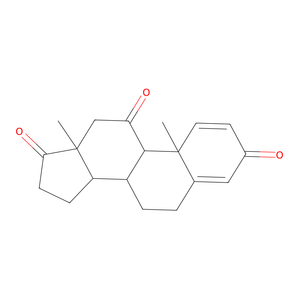 Androsta-1,4-diene-3,11,17-trione molecular structure, CAS 7738-93-4