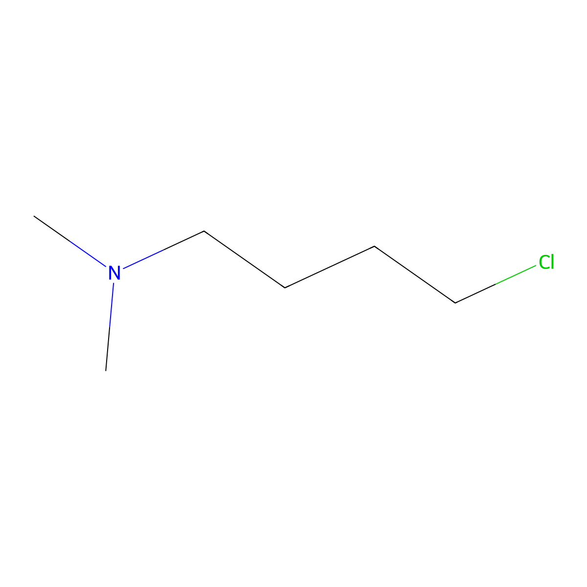 1-Butanamine, 4-chloro-N,N-dimethyl- molecular structure, CAS 77380-96-2