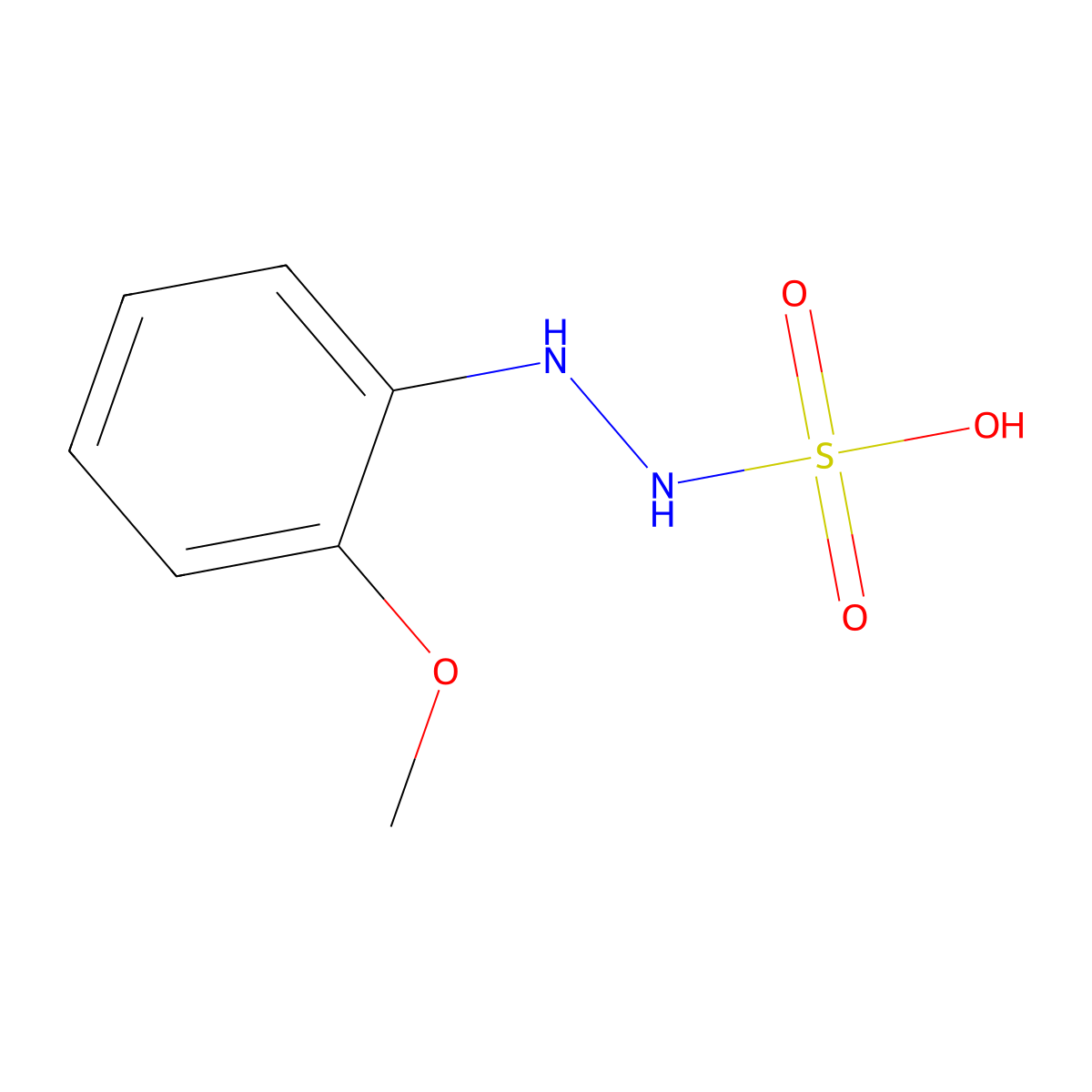 2-(2-Methoxyphenyl)hydrazinesulfonic acid molecular structure, CAS 773803-87-5