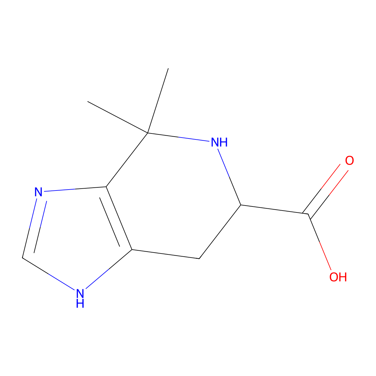 (S)-4,4-Dimethyl-4,5,6,7-tetrahydro-3H-imidazo[4,5-C]pyridine-6-carboxylic acid molecular structure, CAS 773821-93-5