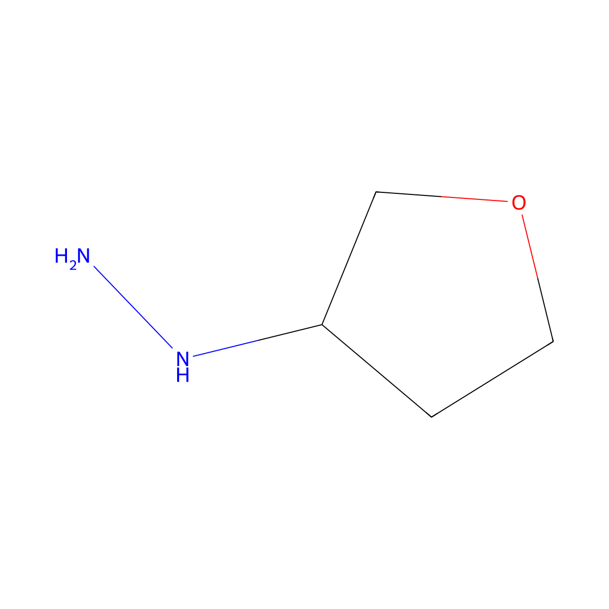 (Tetrahydrofuran-3-yl)hydrazine molecular structure, CAS 773822-87-0