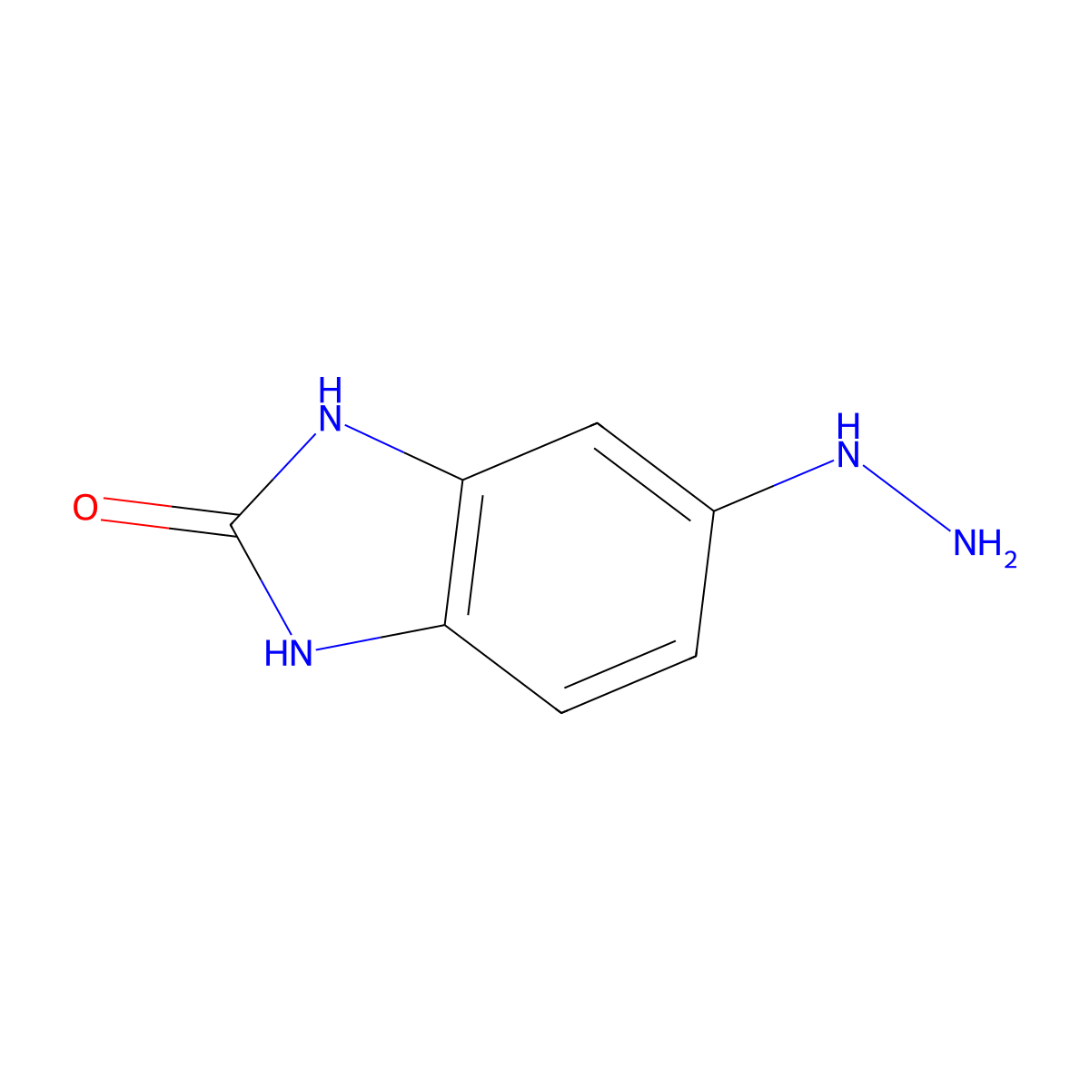 2H-Benzimidazol-2-one, 5-hydrazino-1,3-dihydro- molecular structure, CAS 773837-68-6