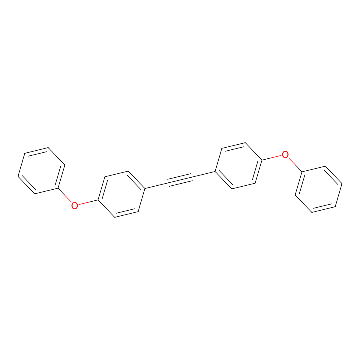 Bis(4-phenoxyphenyl)acetylene molecular structure, CAS 77384-56-6