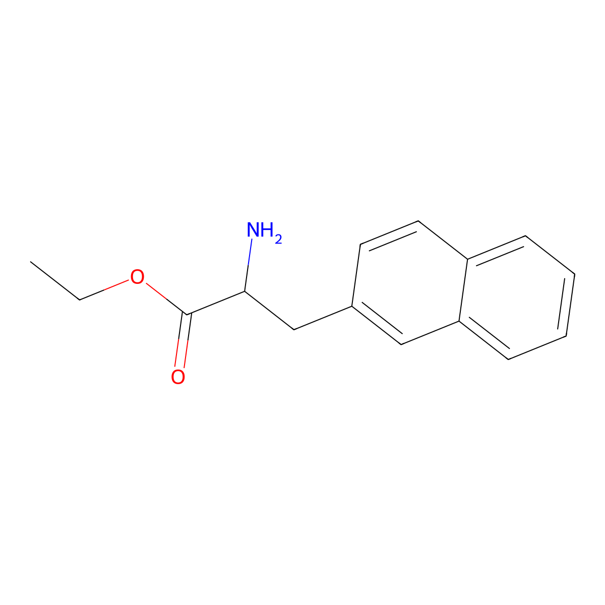 Ethyl (2R)-2-amino-3-(naphthalen-2-YL)propanoate molecular structure, CAS 773841-83-1