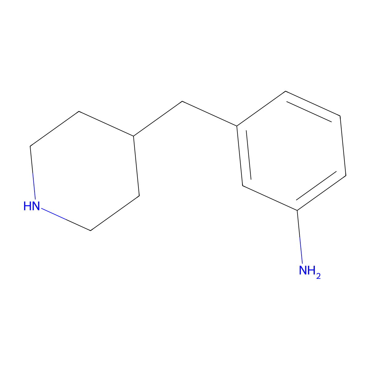 3-(Piperidin-4-ylmethyl)aniline molecular structure, CAS 773848-28-5