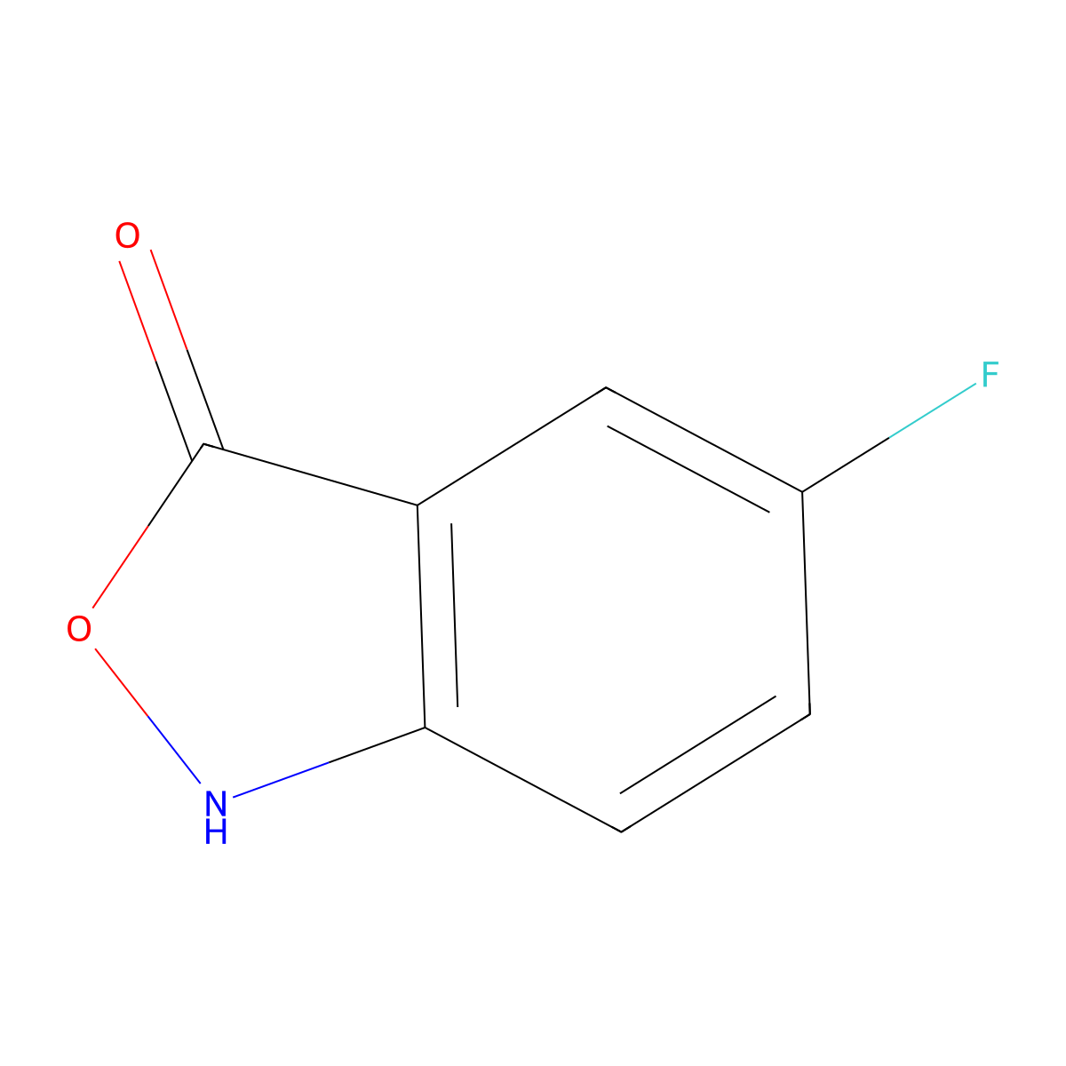 5-fluorobenzo[c]isoxazol-3(1H)-one molecular structure, CAS 773851-04-0