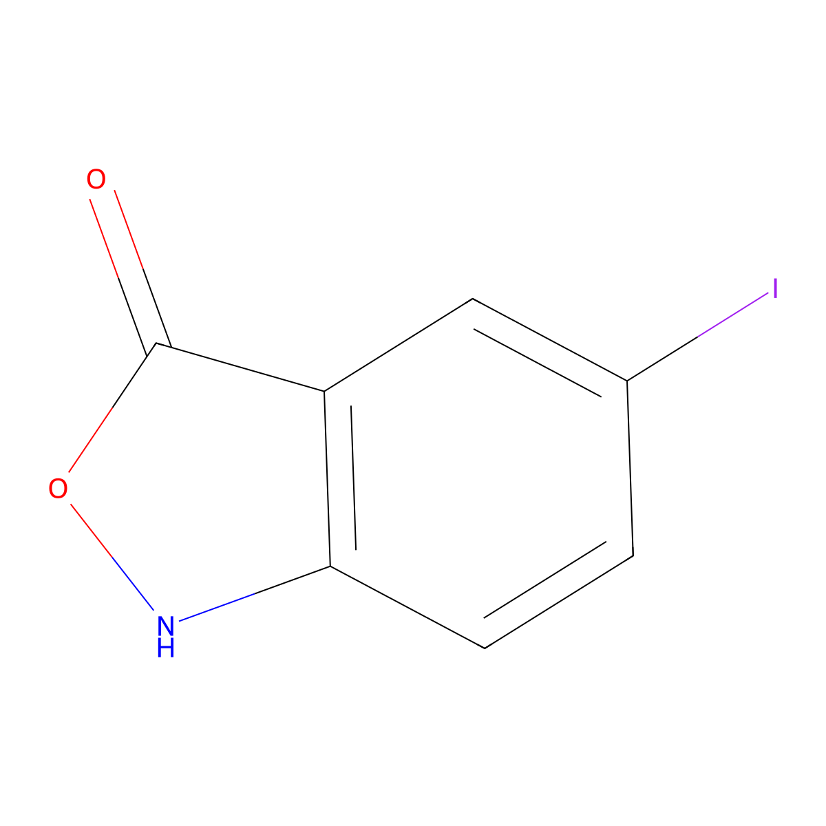 5-Iodobenzo[c]isoxazol-3(1H)-one molecular structure, CAS 773851-07-3