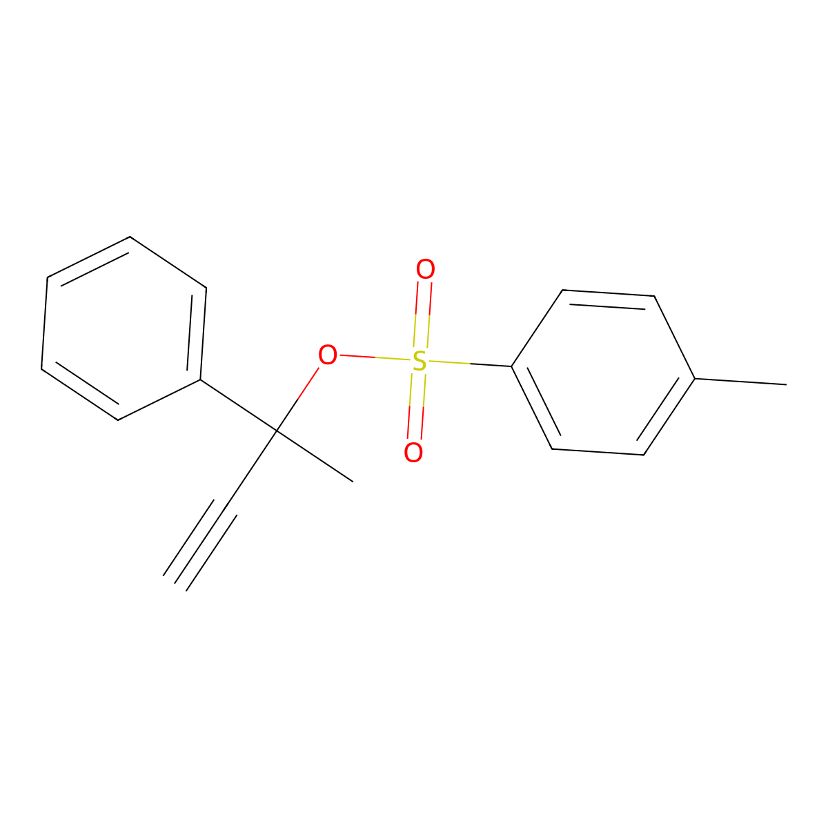 2-Phenylbut-3-yn-2-yl 4-methylbenzene-1-sulfonate molecular structure, CAS 773853-76-2