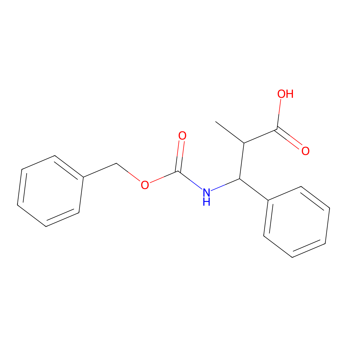 3-{[(Benzyloxy)carbonyl]amino}-2-methyl-3-phenylpropanoic acid molecular structure, CAS 773868-00-1