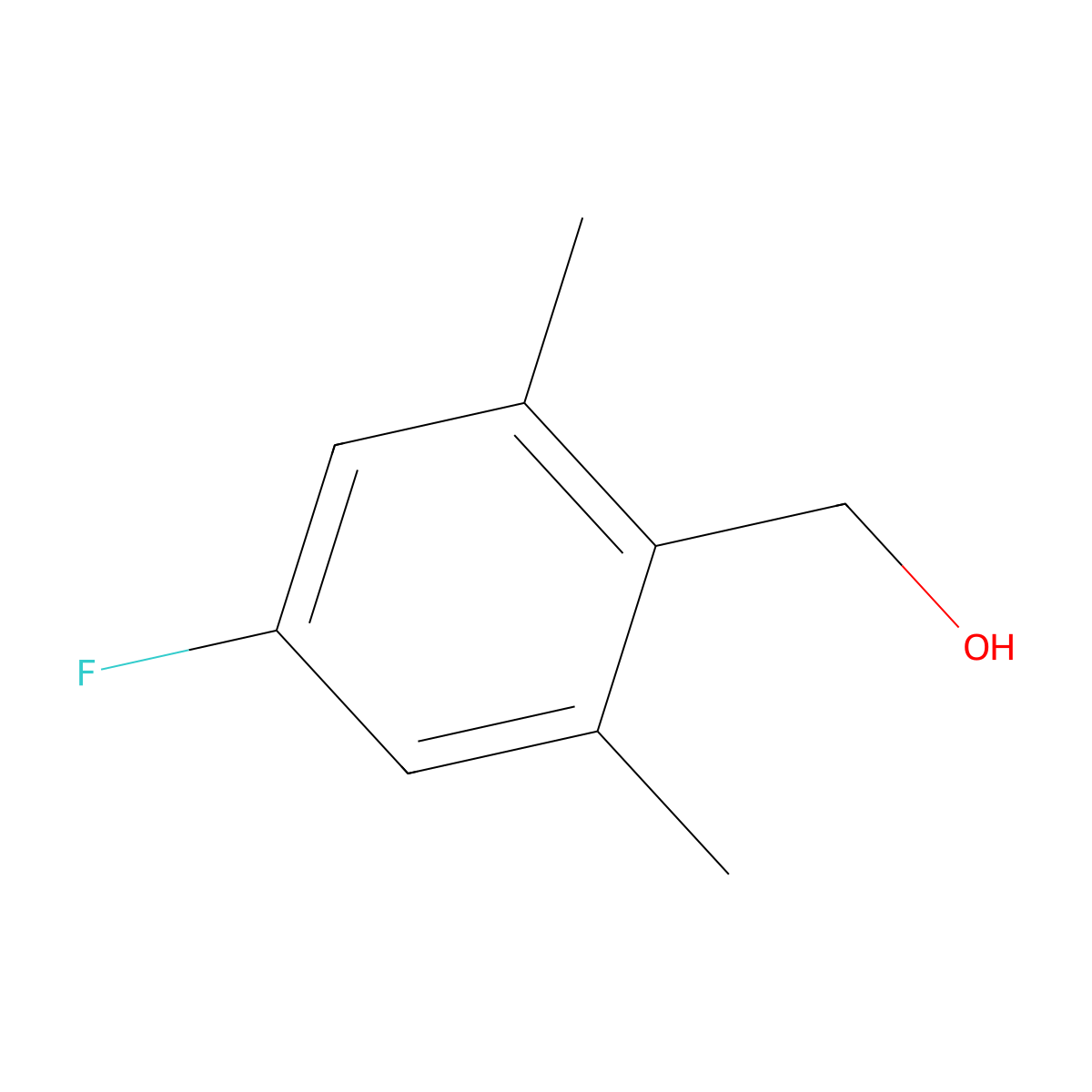 2,6-Dimethyl-4-fluorobenzyl alcohol molecular structure, CAS 773868-67-0