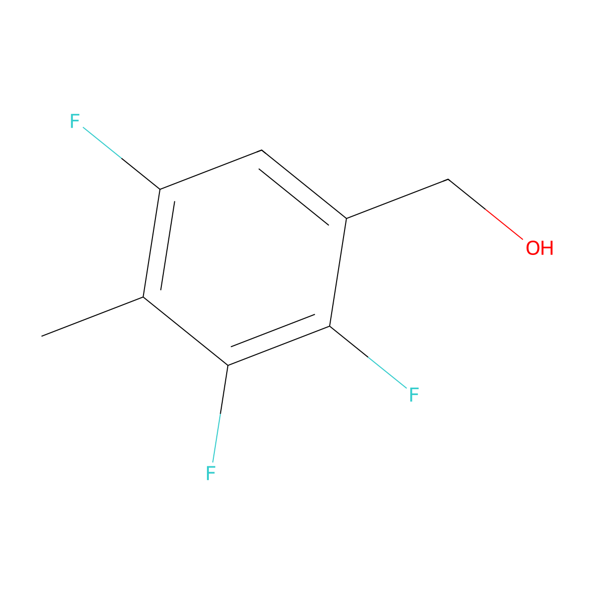 2,3,5-Trifluoro-4-methylbenzenemethanol molecular structure, CAS 773868-68-1