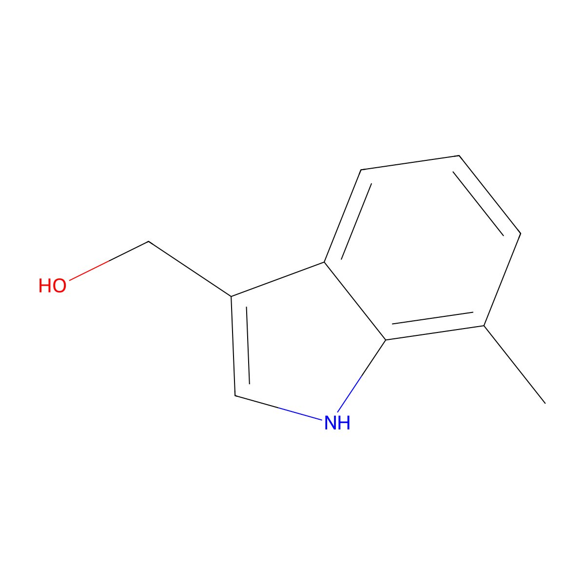 (7-Methyl-1H-indol-3-YL)methanol molecular structure, CAS 773868-89-6