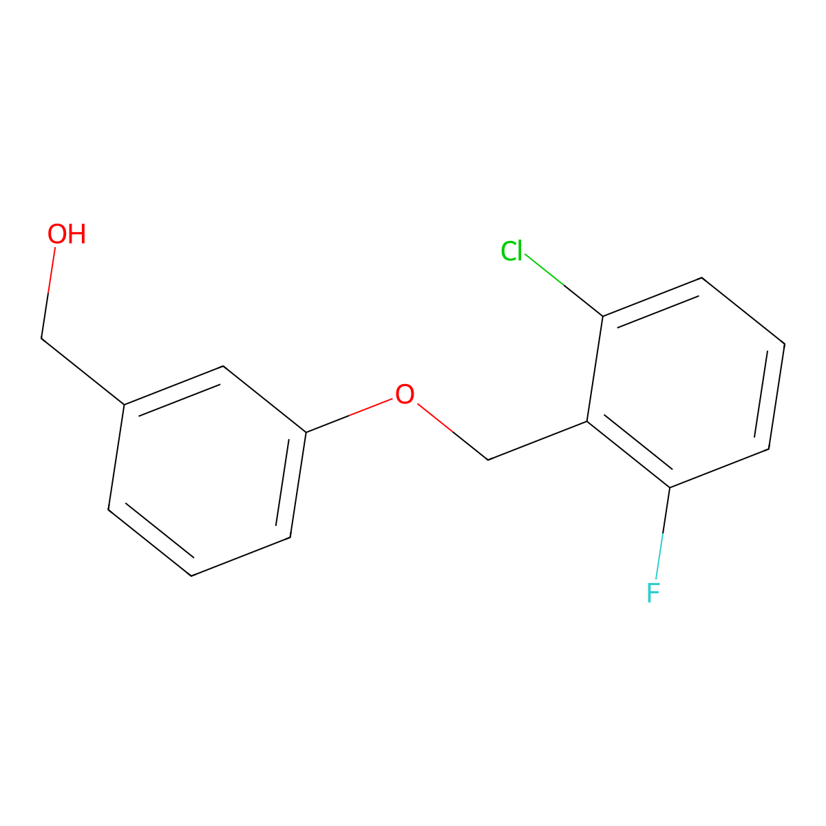 {3-[(2-Chloro-6-fluorobenzyl)oxy]phenyl}methanol molecular structure, CAS 773869-39-9