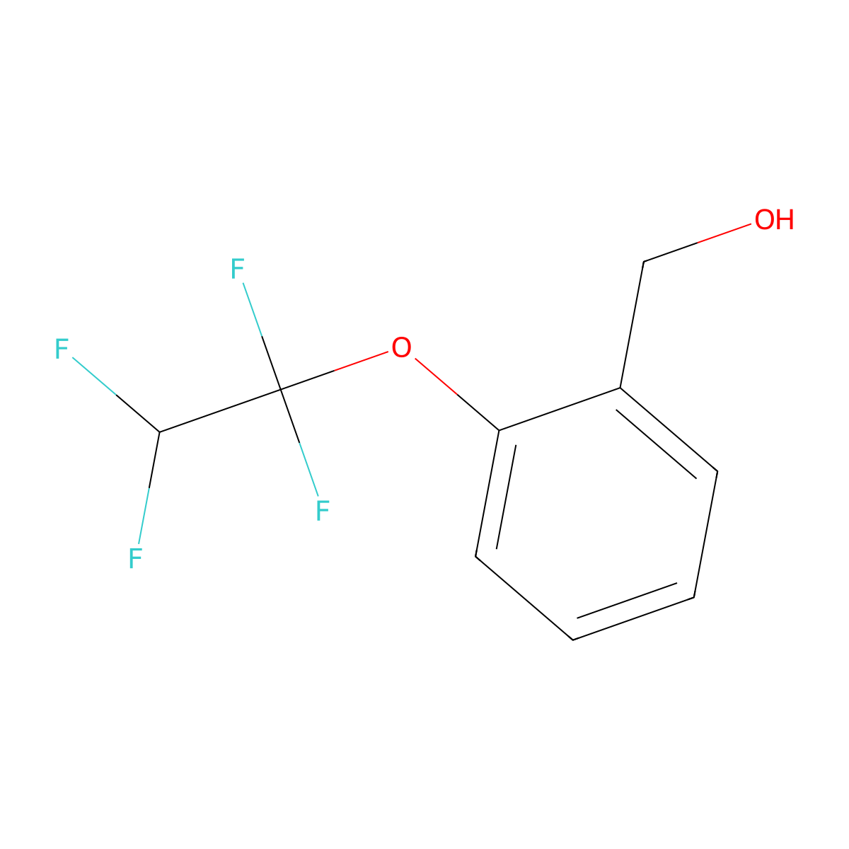 2-(1,1,2,2-Tetrafluoroethoxy)benzenemethanol molecular structure, CAS 773869-45-7