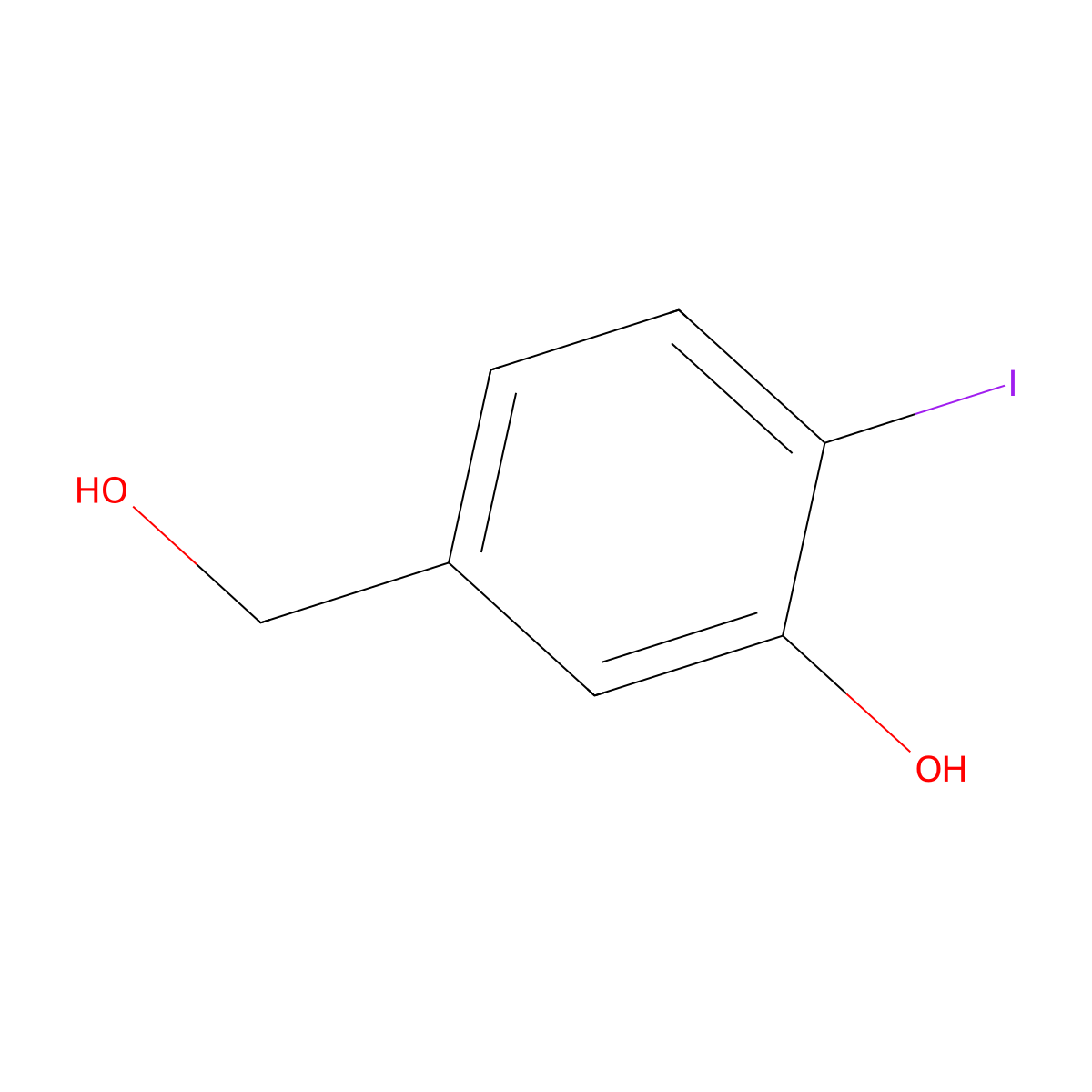 5-(Hydroxymethyl)-2-iodophenol molecular structure, CAS 773869-57-1