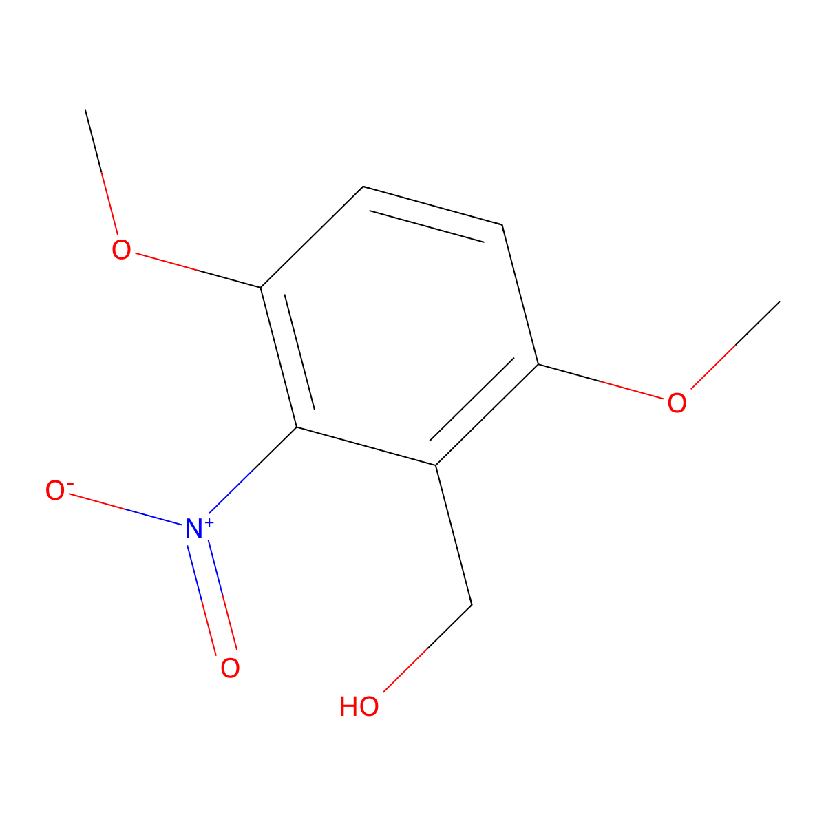(3,6-Dimethoxy-2-nitrophenyl)methanol molecular structure, CAS 773869-81-1