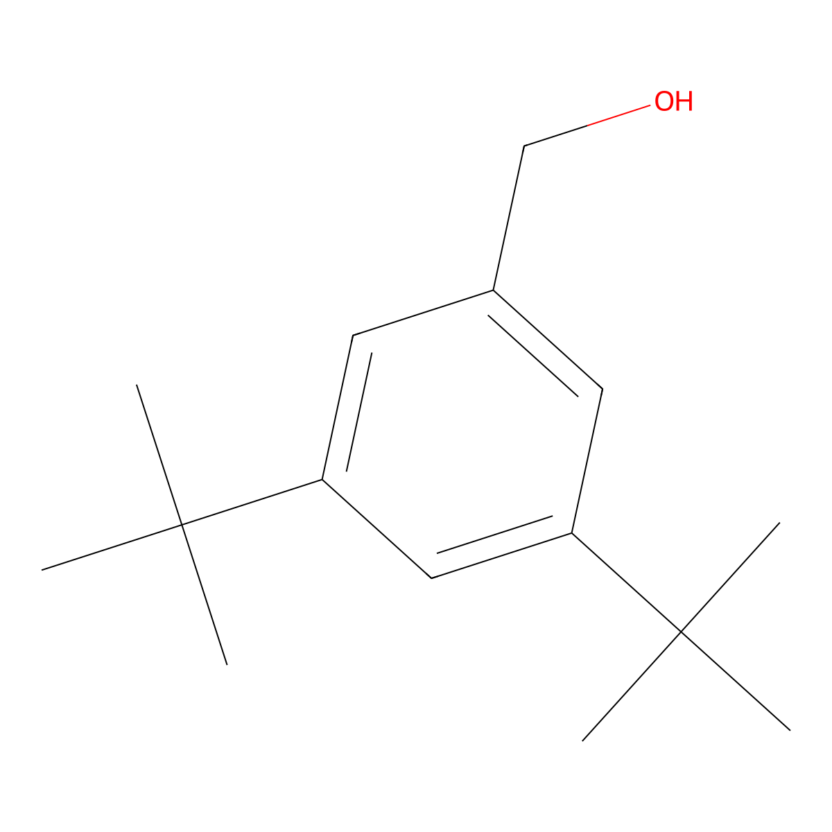 (3,5-Di-tert-butylphenyl)methanol molecular structure, CAS 77387-57-6
