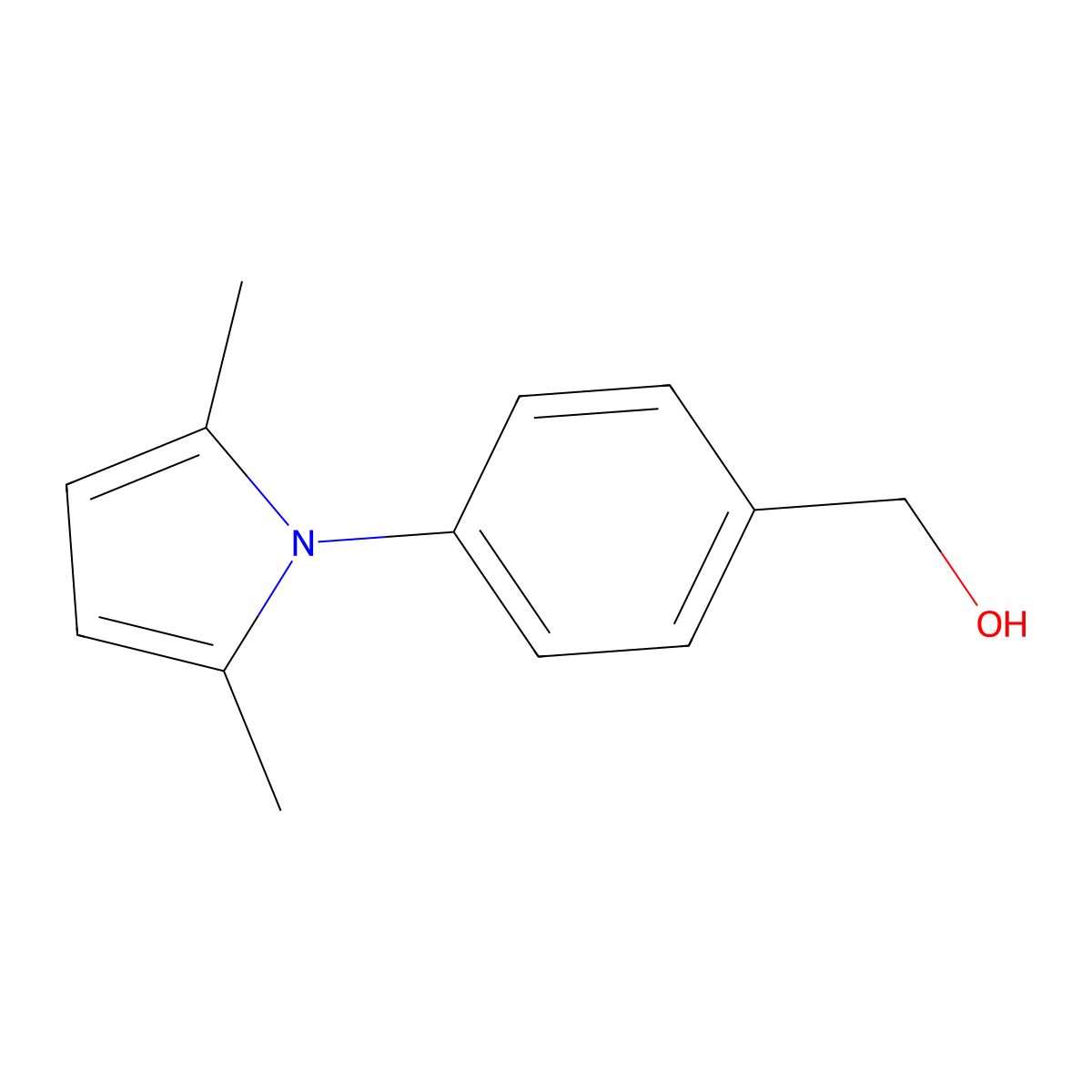 [4-(2,5-dimethyl-1H-pyrrol-1-yl)phenyl]methanol molecular structure, CAS 773870-17-0