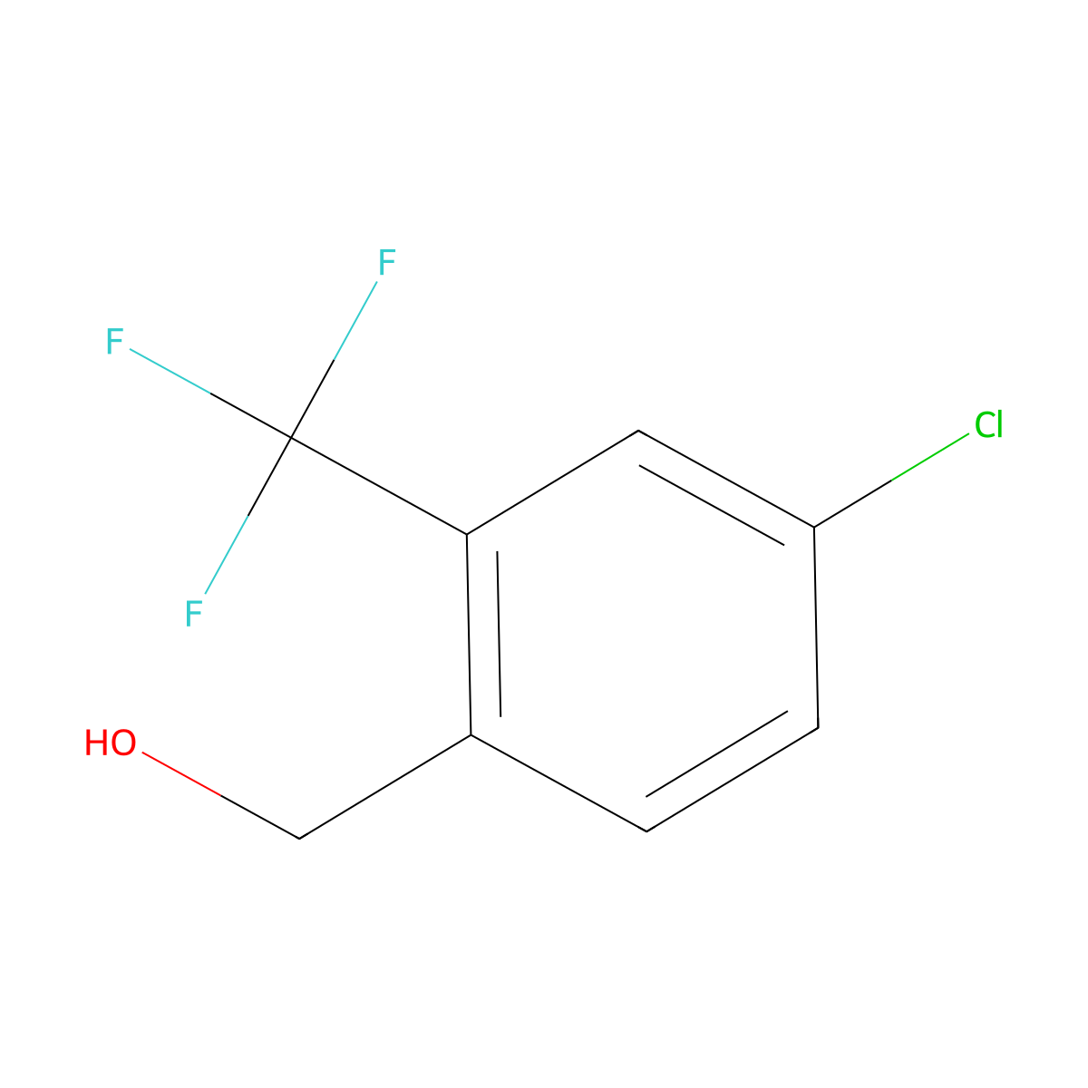 (4-Chloro-2-(trifluoromethyl)phenyl)methanol molecular structure, CAS 773872-13-2