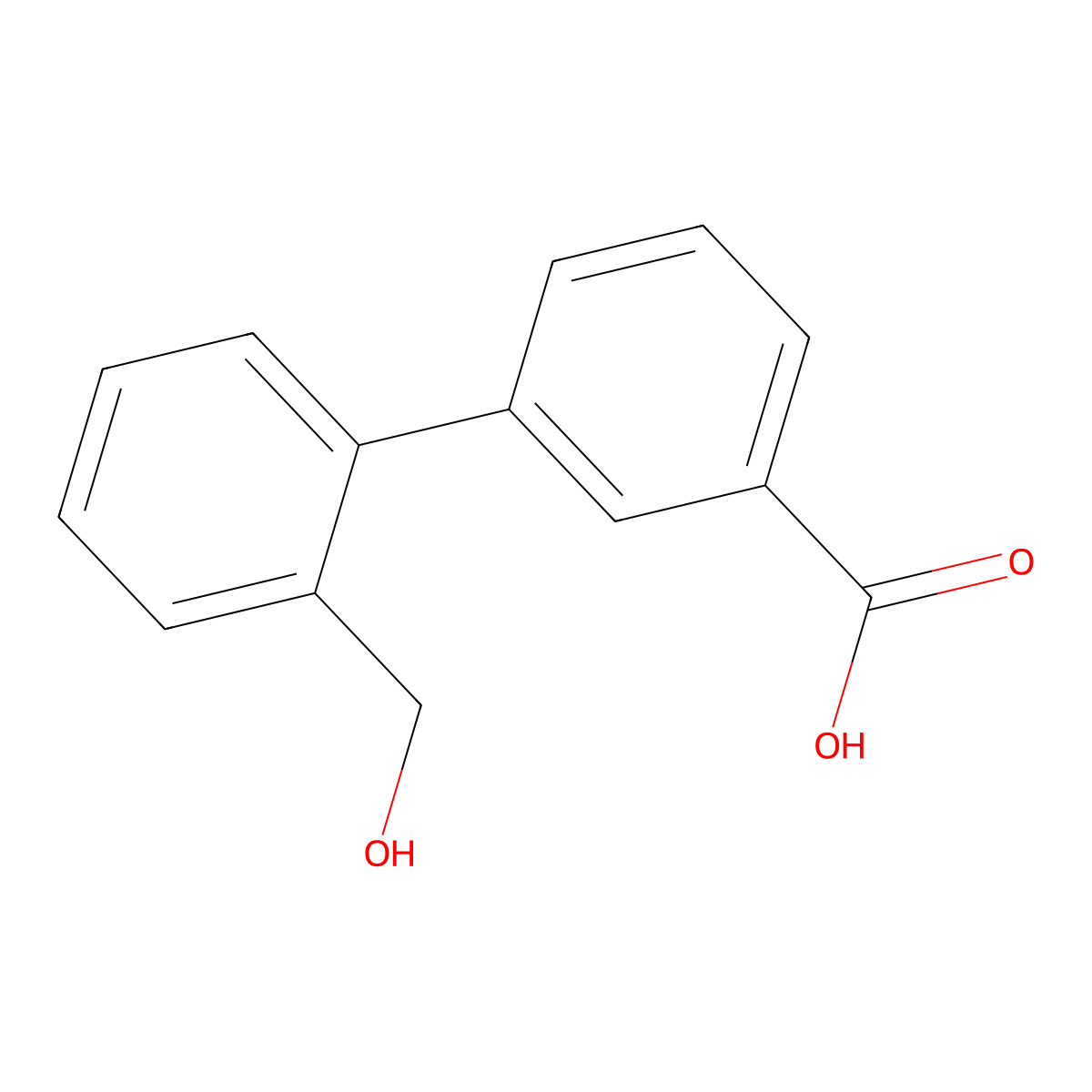 2'-(Hydroxymethyl)biphenyl-3-carboxylic acid molecular structure, CAS 773872-29-0