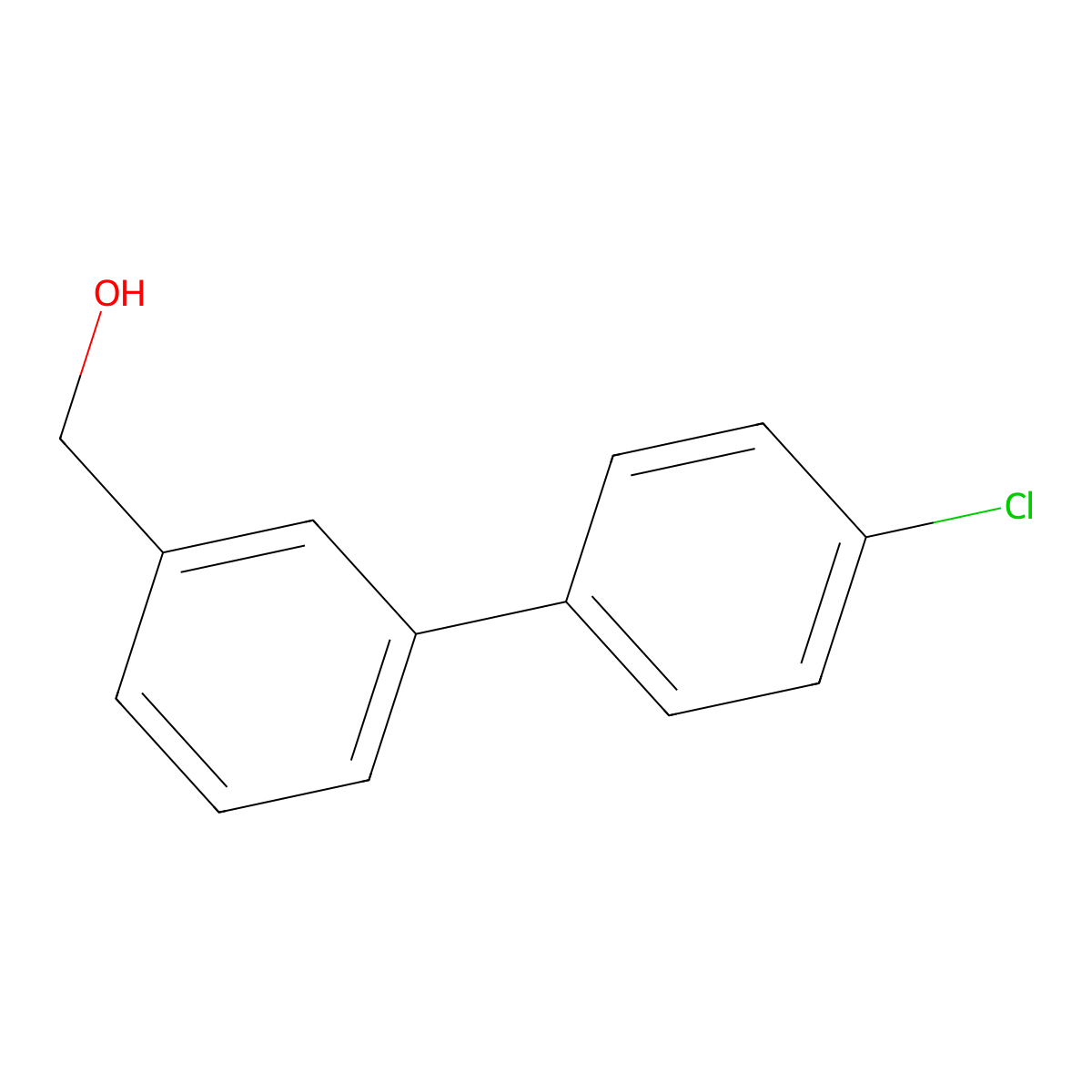 (3-(4-Chlorophenyl)phenyl)methanol molecular structure, CAS 773872-39-2