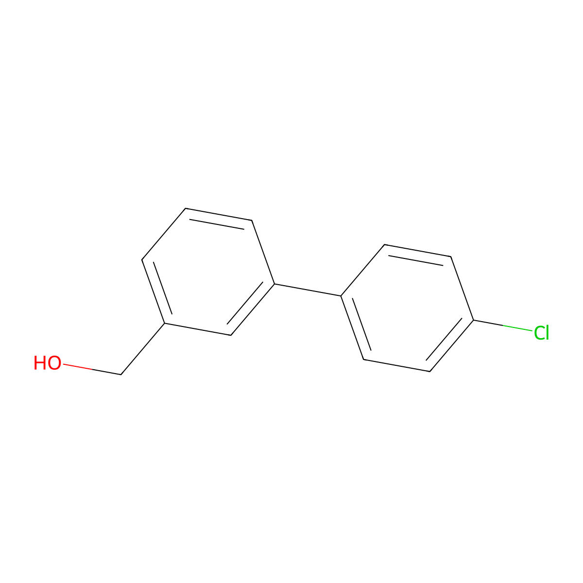 (3-(4-Chlorophenyl)phenyl)methanol molecular structure, CAS 773872-39-2