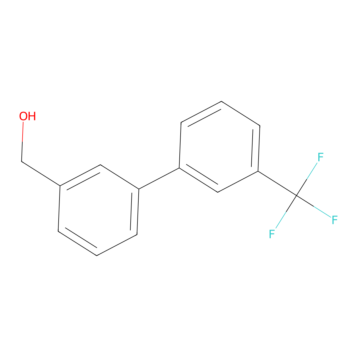 (3'-(Trifluoromethyl)-[1,1'-biphenyl]-3-yl)methanol molecular structure, CAS 773872-61-0