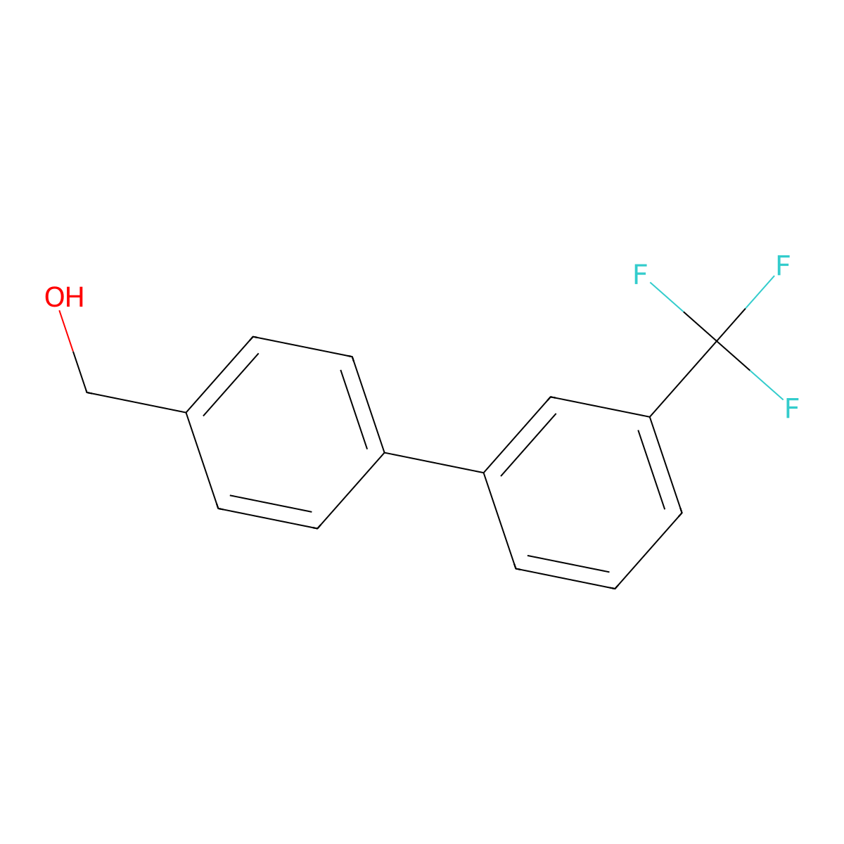 [3'-(Trifluoromethyl)[1,1'-biphenyl]-4-yl]methanol molecular structure, CAS 773872-63-2