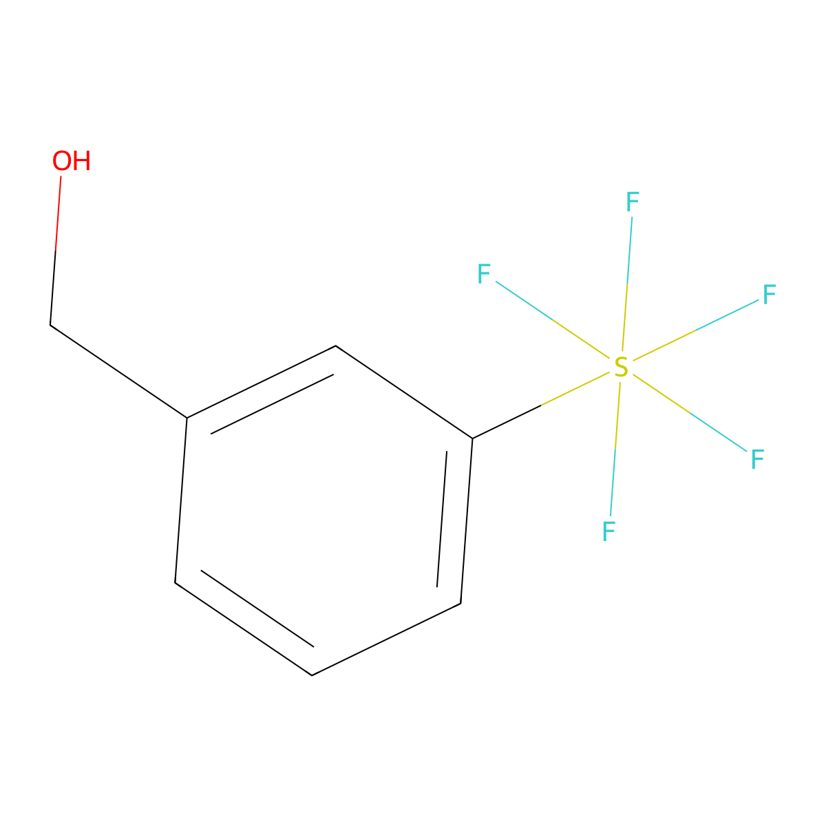 3-(Pentafluorothio)benzyl alcohol molecular structure, CAS 773872-71-2