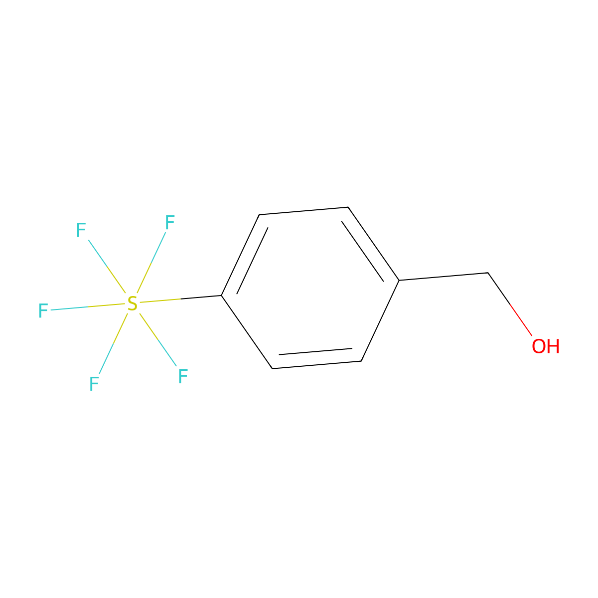 4-(Pentafluorosulfur)benzyl alcohol molecular structure, CAS 773872-73-4