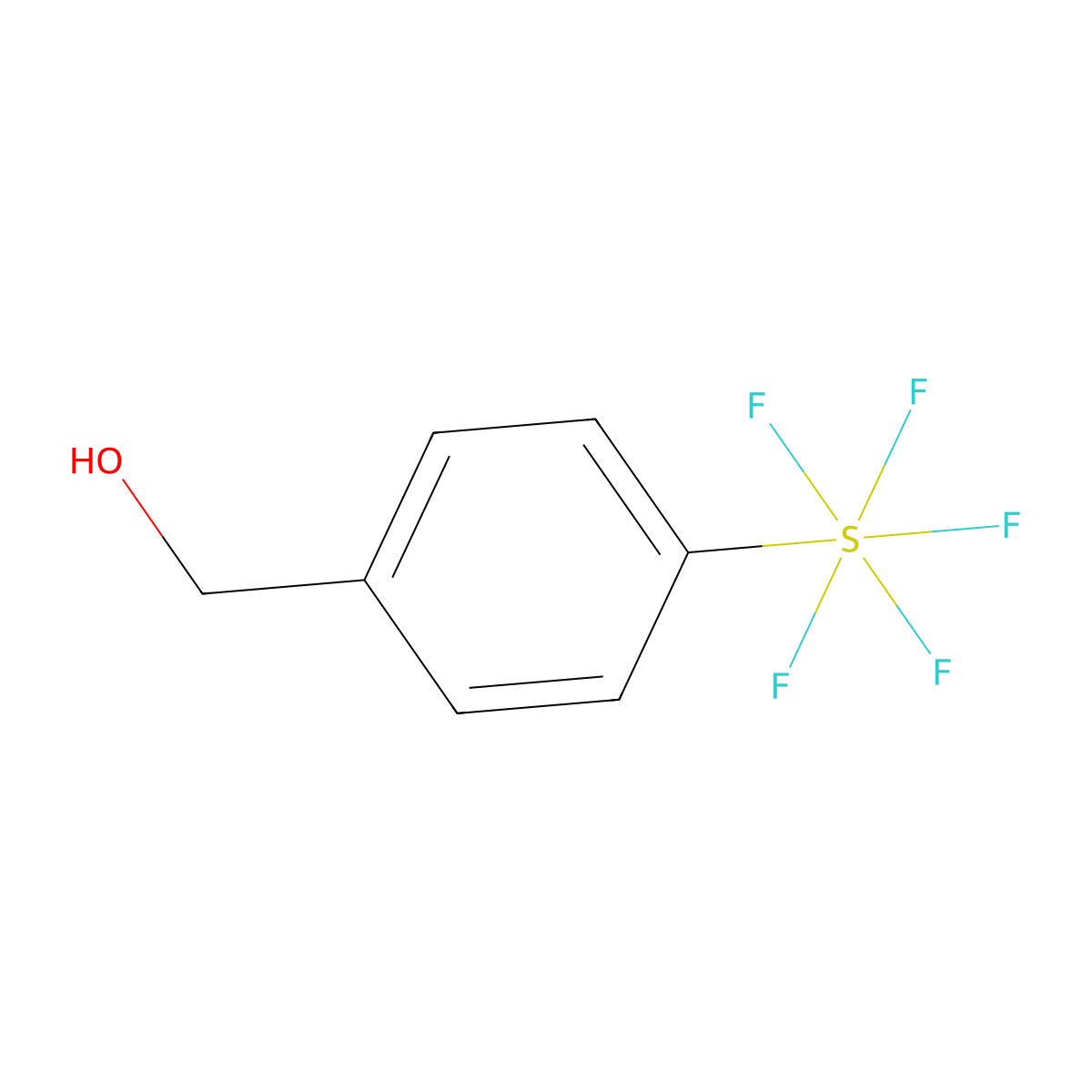 4-(Pentafluorosulfur)benzyl alcohol molecular structure, CAS 773872-73-4