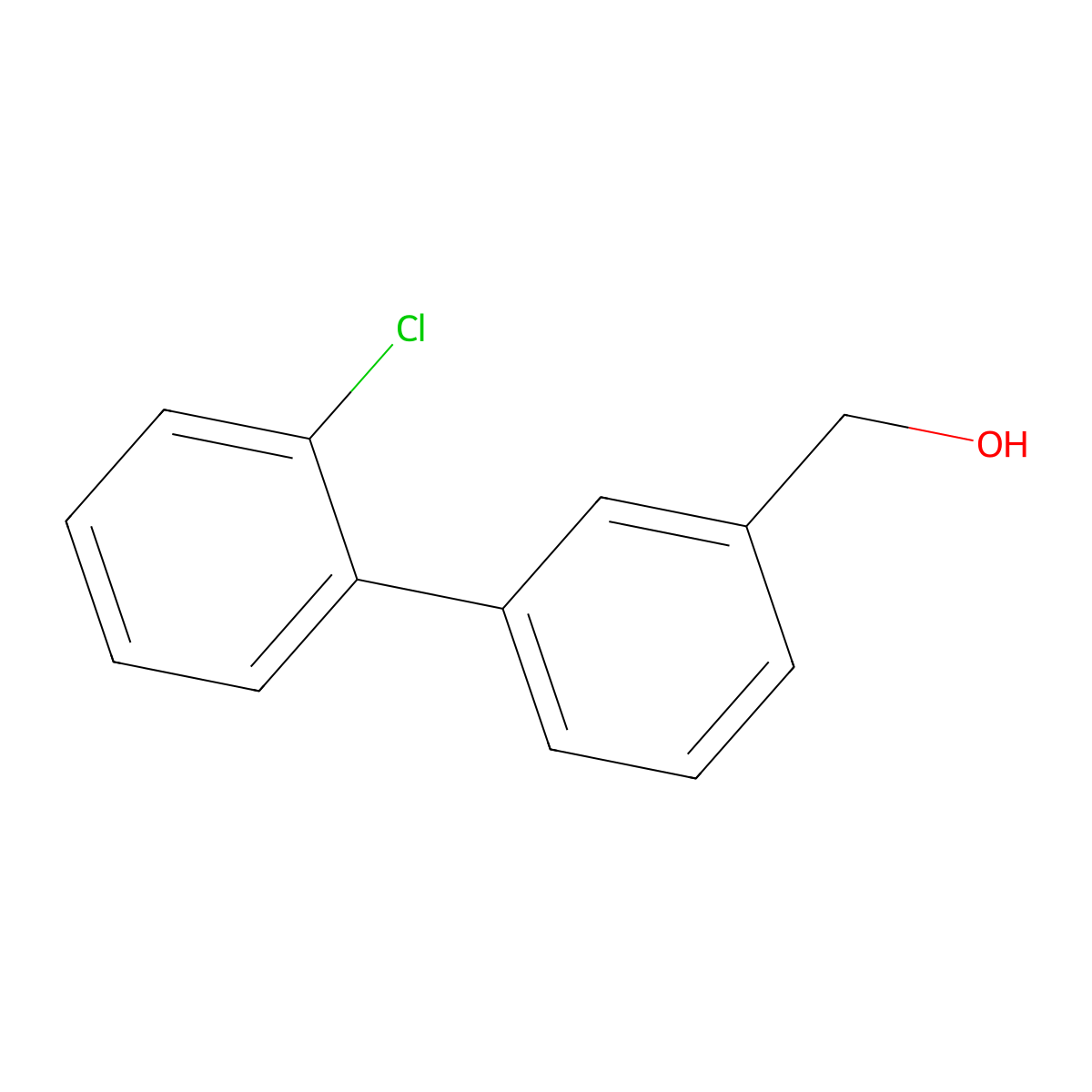(2'-Chlorobiphenyl-3-yl)-methanol molecular structure, CAS 773872-81-4