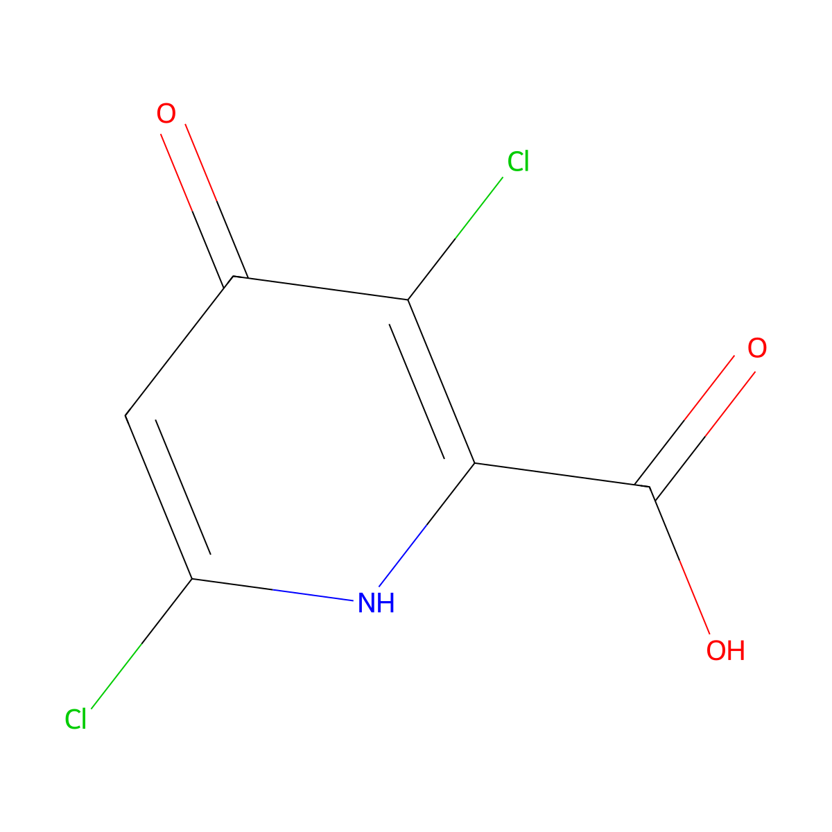 3,6-dichloro-4-hydroxy-2-Pyridinecarboxylic acid molecular structure, CAS 773872-84-7