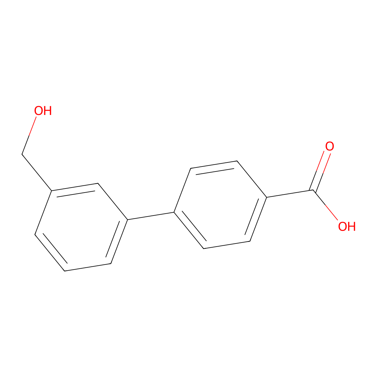 3'-(Hydroxymethyl)-[1,1'-biphenyl]-4-carboxylic acid molecular structure, CAS 773872-85-8