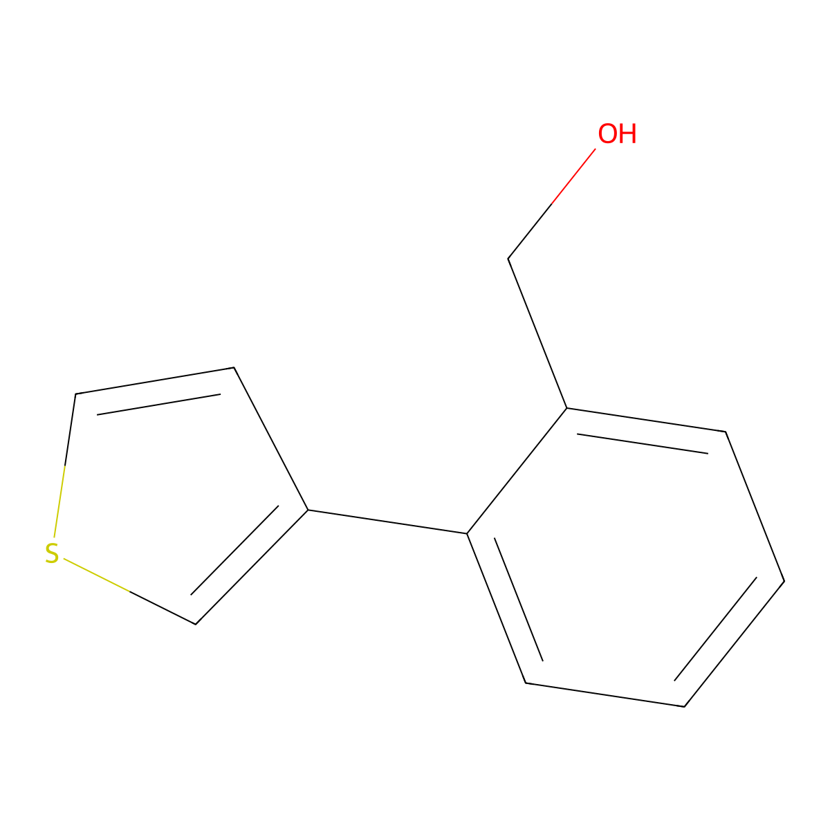 [2-(Thiophen-3-yl)phenyl]methanol molecular structure, CAS 773872-99-4