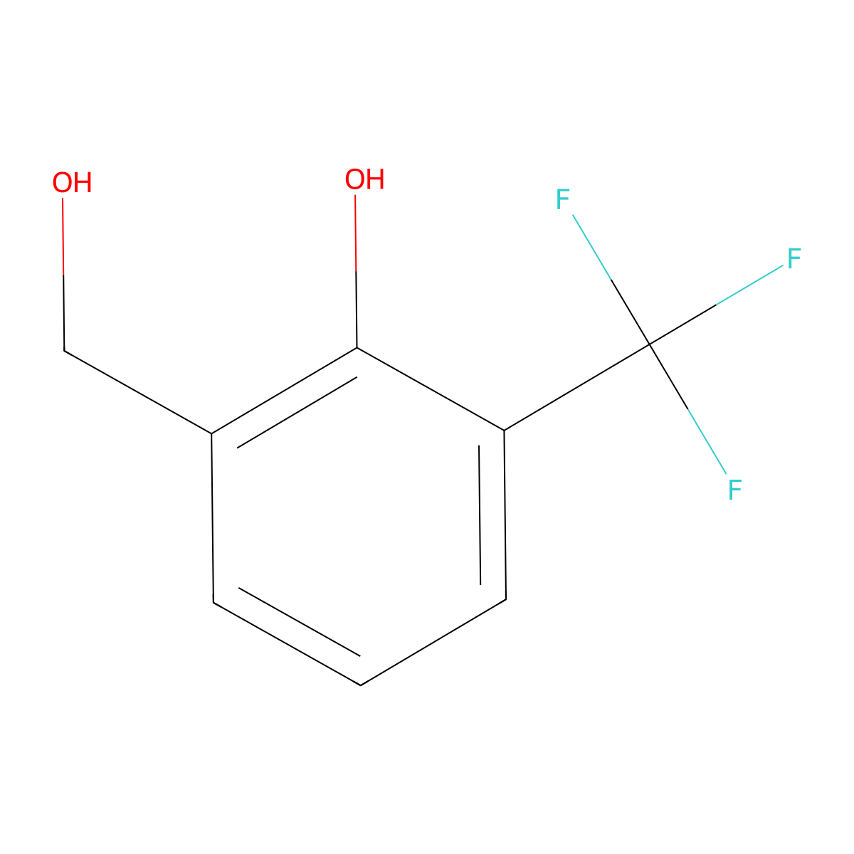 2-(Hydroxymethyl)-6-(trifluoromethyl)phenol molecular structure, CAS 773873-13-5
