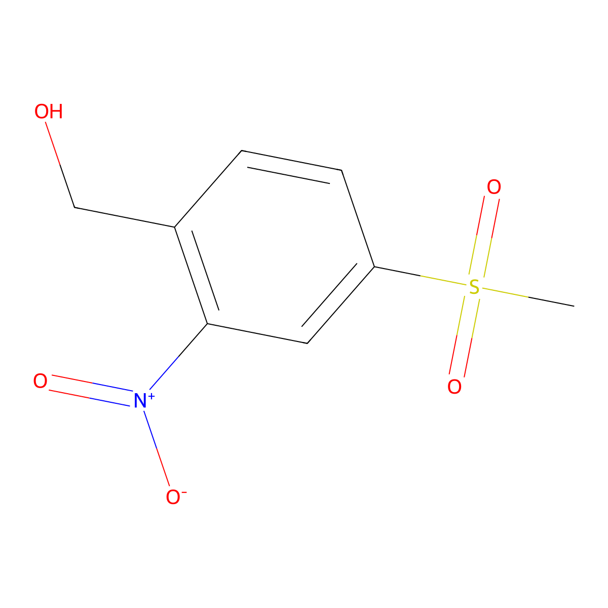 (4-(Methylsulfonyl)-2-nitrophenyl)methanol molecular structure, CAS 773873-23-7